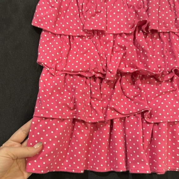 Gymboree dress size 7. pink, white dots, with bow - Picture 4 of 4